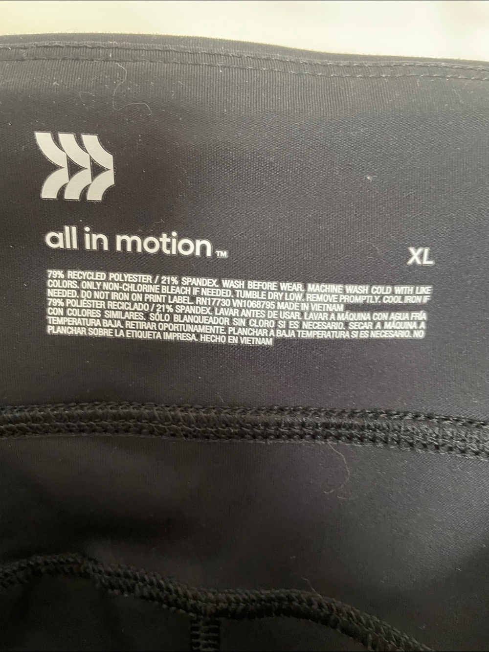 all in motion Black and Navy Boot-Cut Active Pants - 2 pairs for one price - Picture 2 of 6
